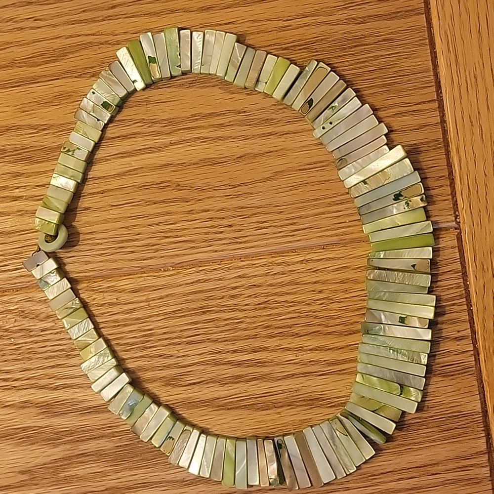 Green Shell Necklace - image 1